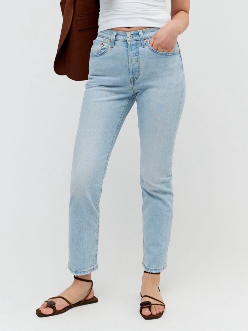 Levi’s 501s Light Wash Skinny Jeans